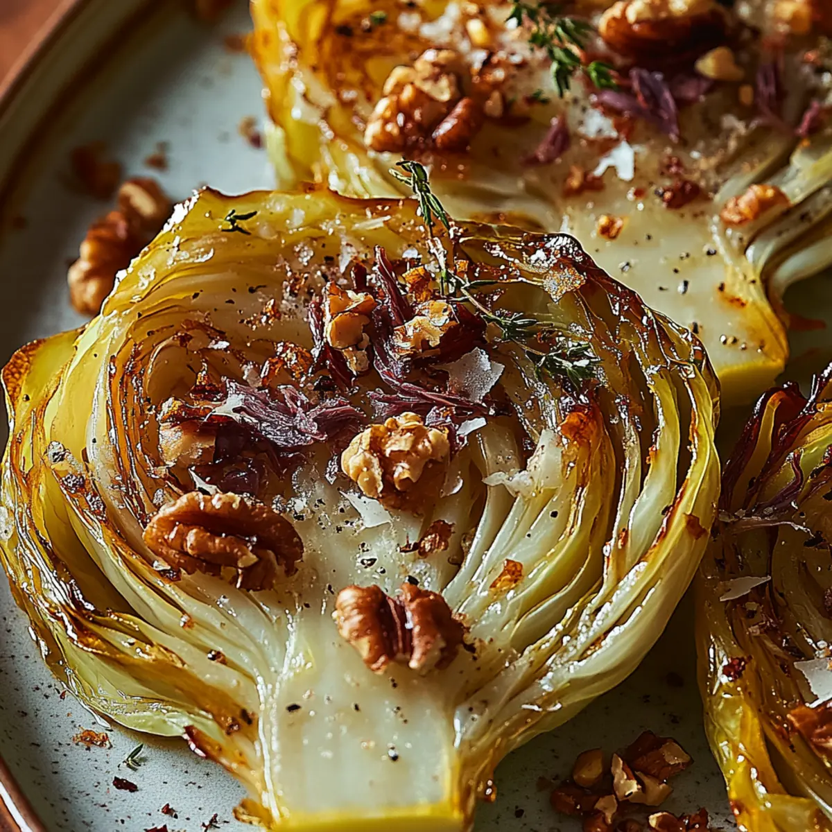 Roasted Cabbage With Parmesan, Walnuts and Anchovies