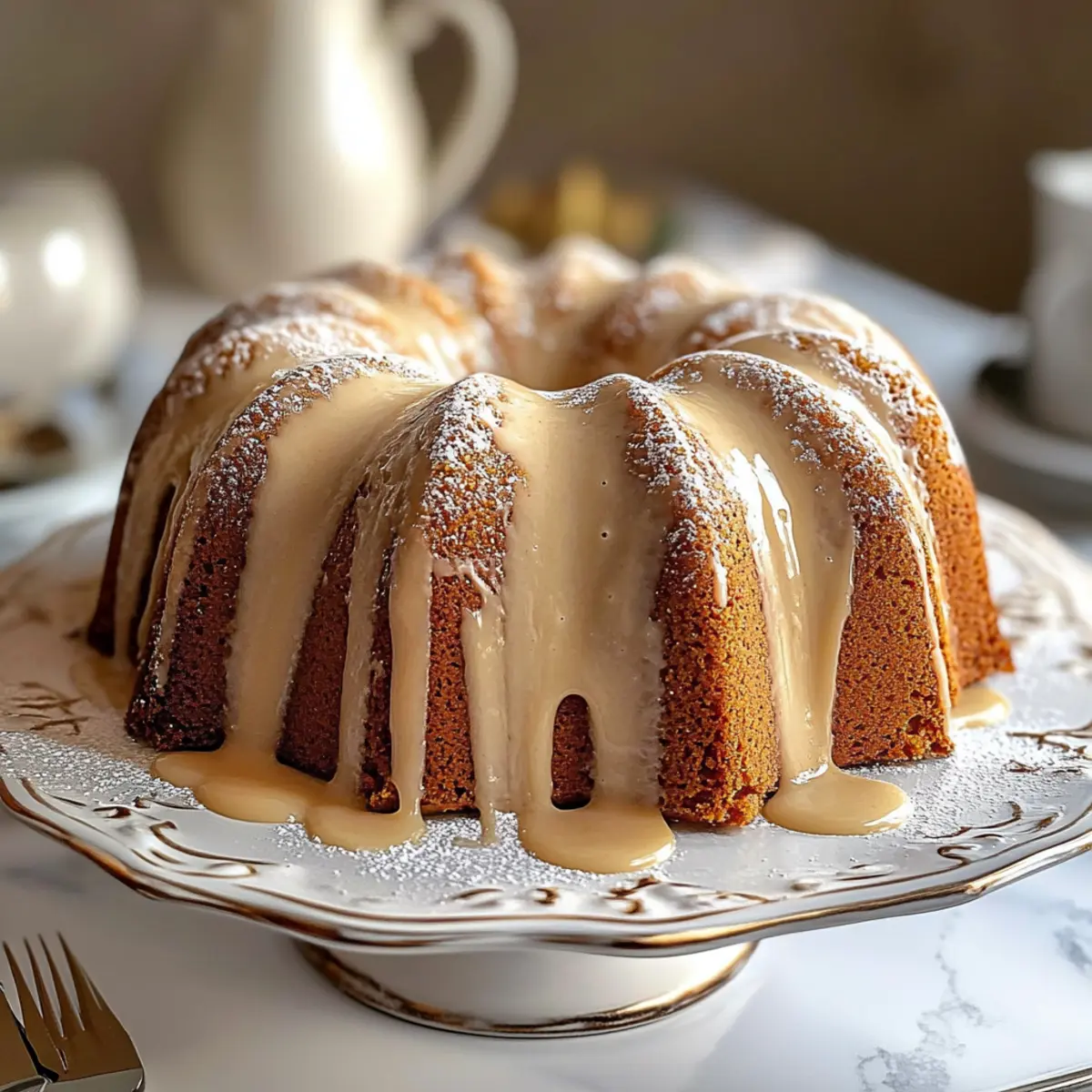Eggnog Bundt Cake with Eggnog Frosting