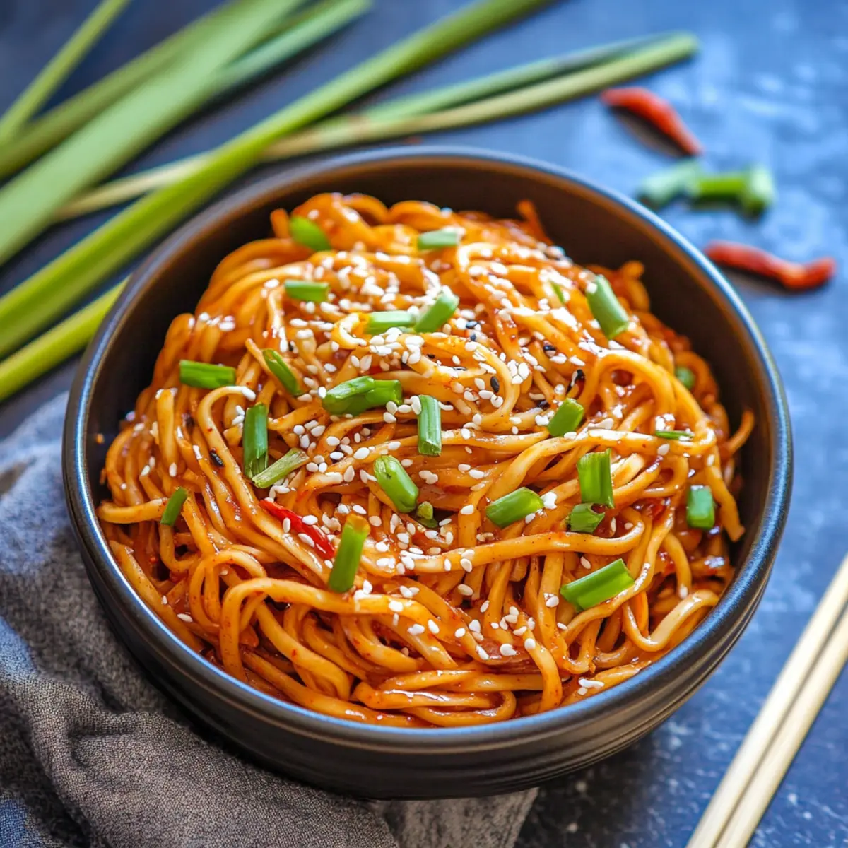 Sweet and Spicy Gochujang Noodles