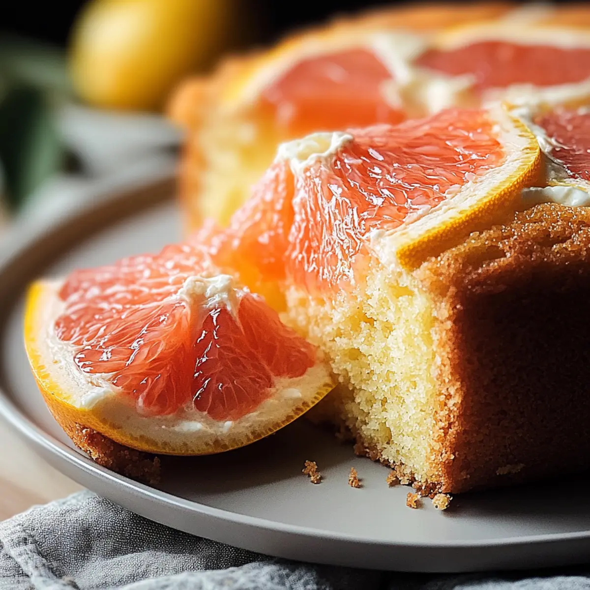 Grapefruit Yogurt Cake