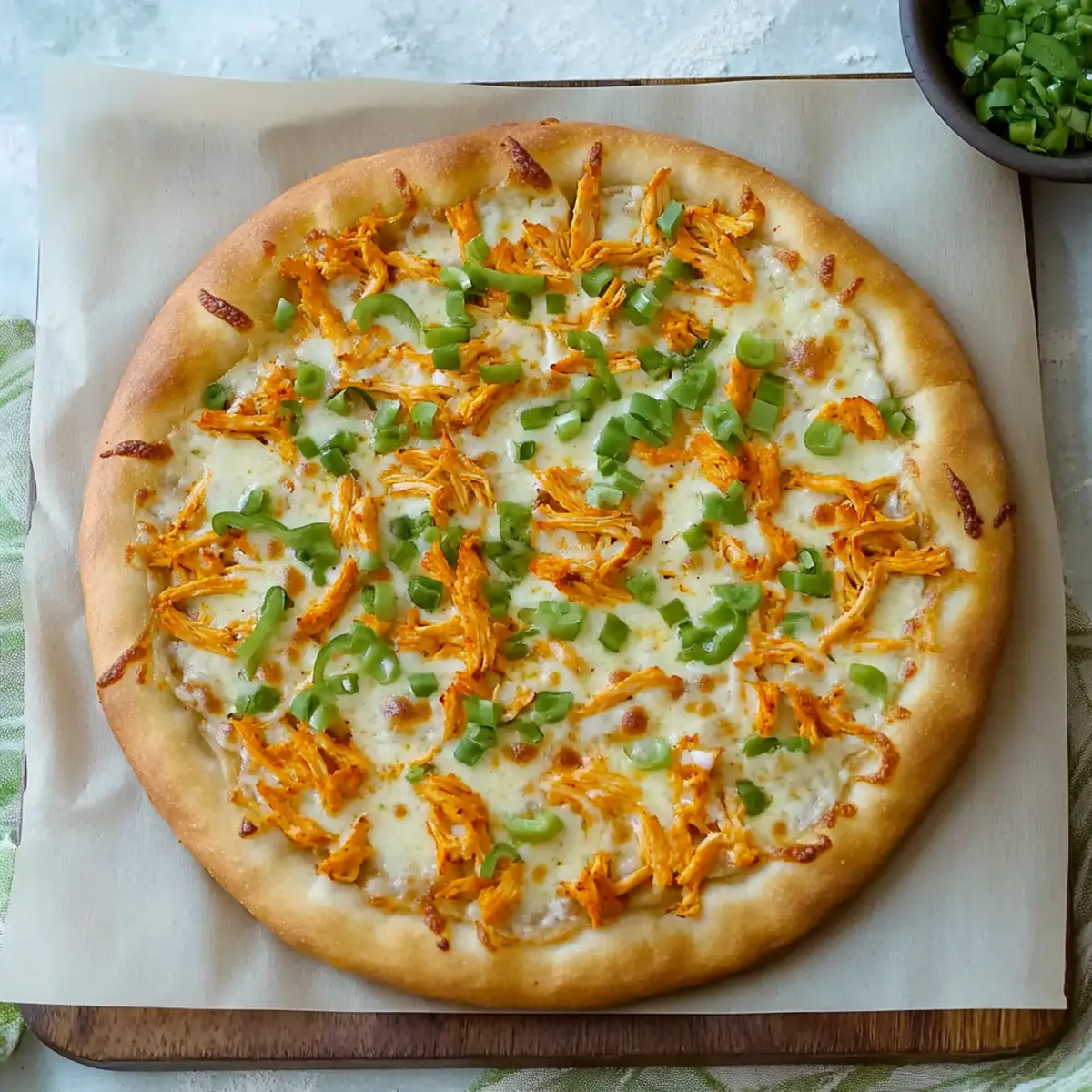 Buffalo Chicken Ranch Pizza