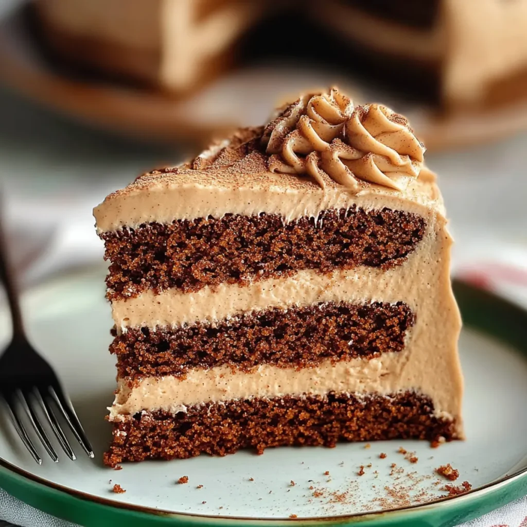 Gingerbread Cake with Cinnamon Molasses Frosting