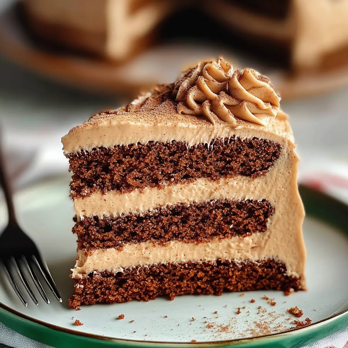 Gingerbread Cake with Cinnamon Molasses Frosting