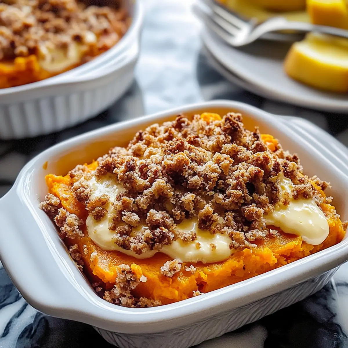 Sweet Potato Casserole with Streusel Topping