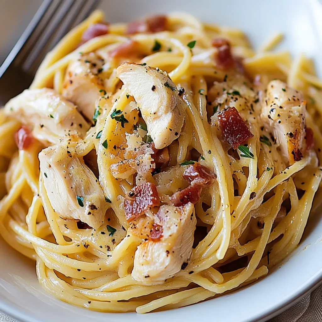 Chicken Carbonara Pasta