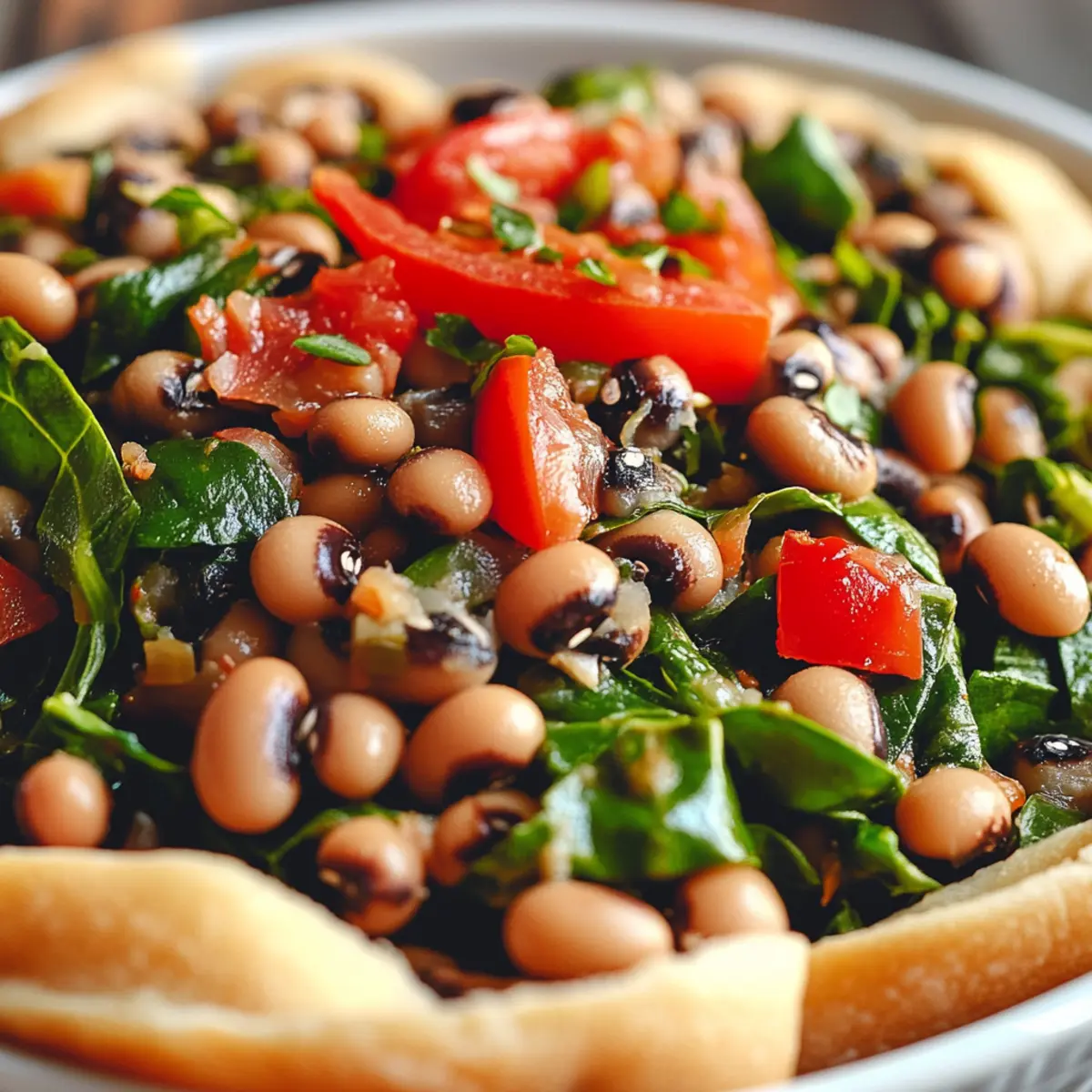 Smoky Vegetarian Black-Eyed Peas and Greens