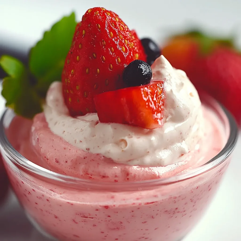 Easy Strawberry Mousse