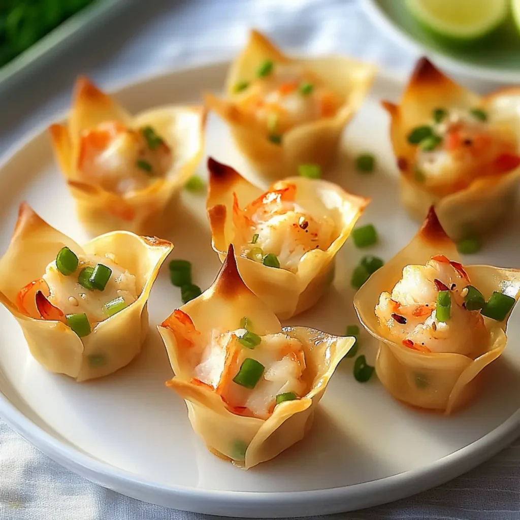 Crab Wonton Cups