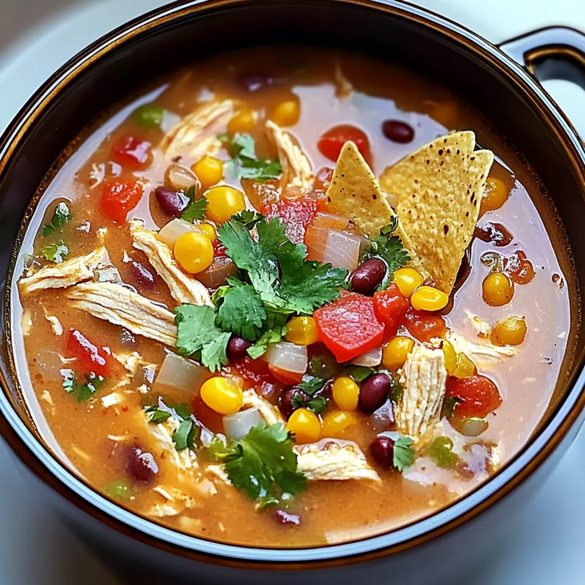 Homemade Chick-fil-A Chicken Tortilla Soup
