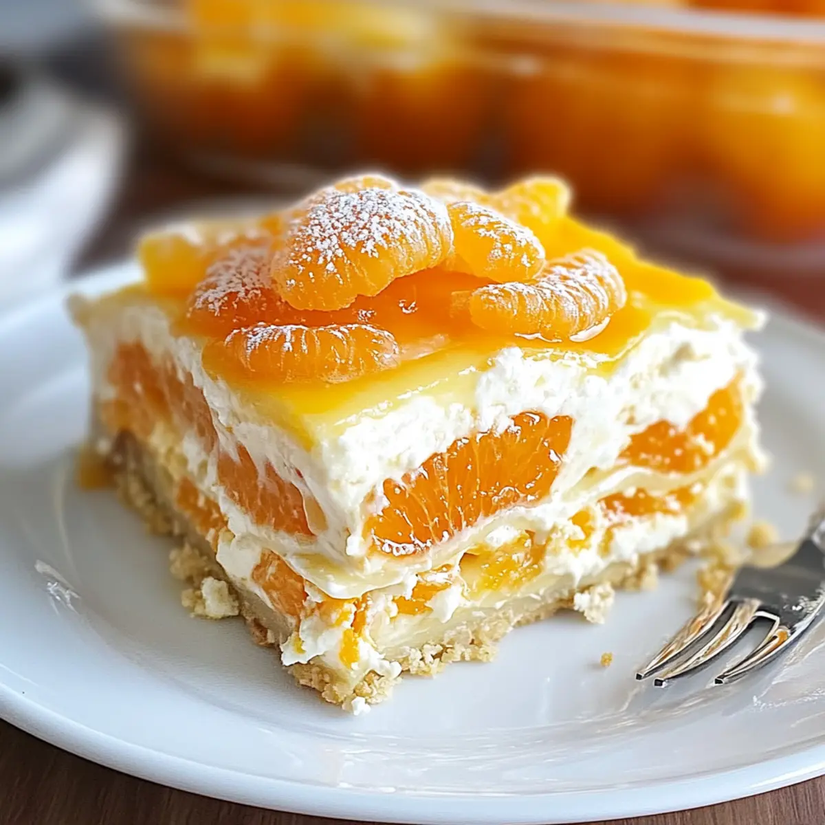 Orange Creamsicle Dessert Lasagna