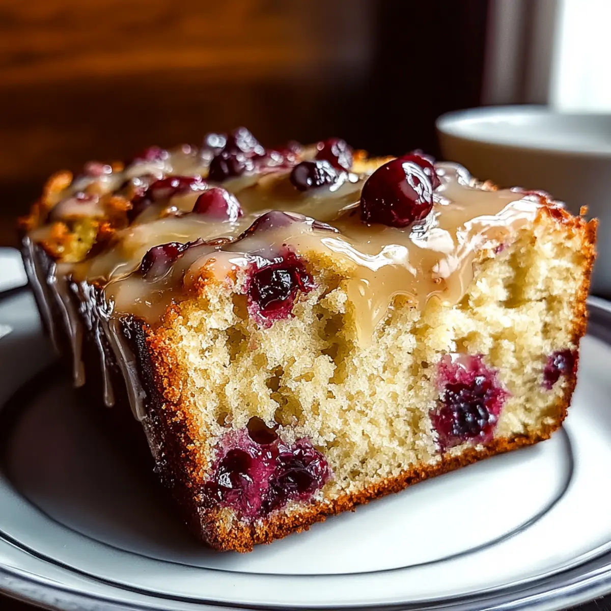 Orange Glazed Cranberry Bread