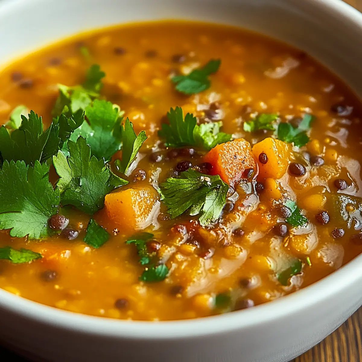Warm Spiced Lentil Soup