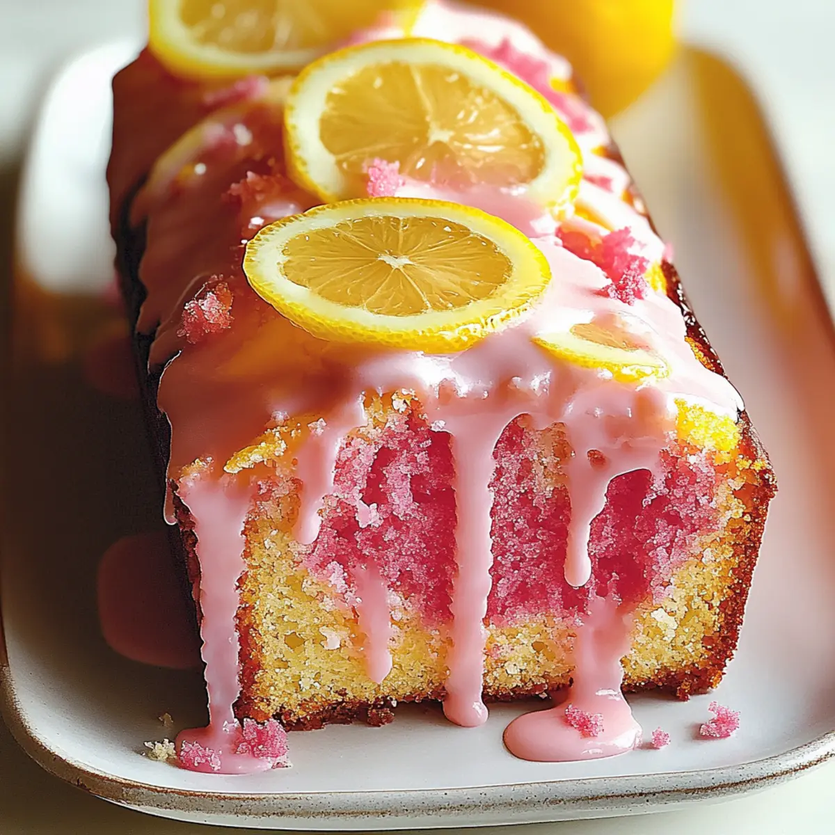 Pink Lemonade Pound Cake