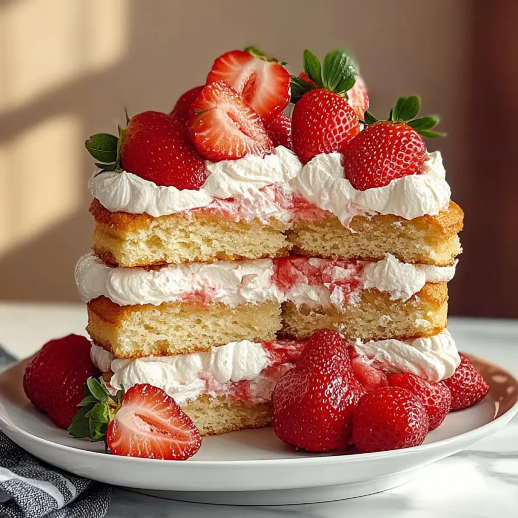 Easy Strawberry Shortcake Cake