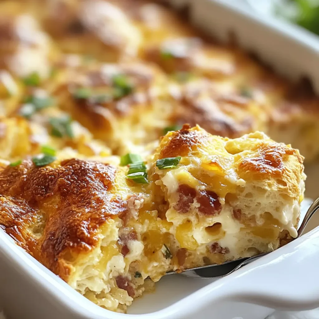 Breakfast Casserole with Biscuits
