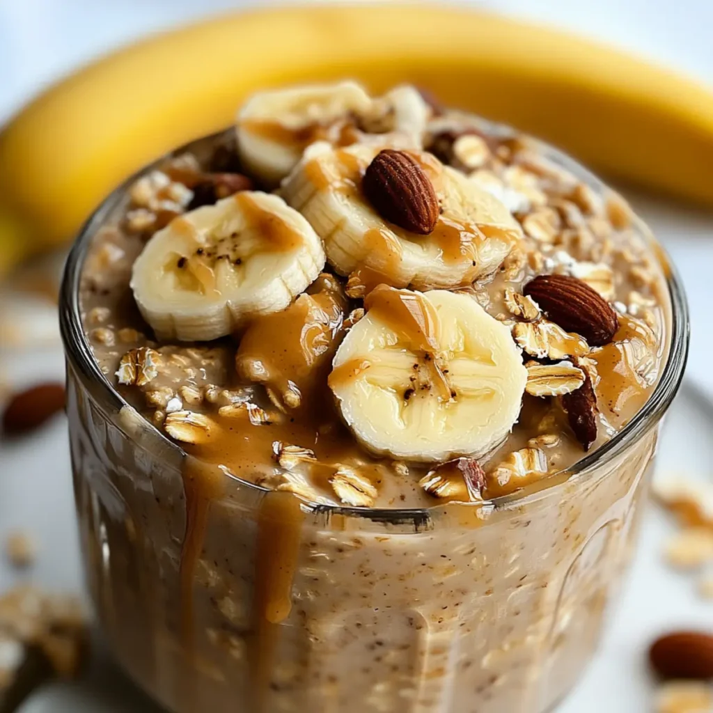 Peanut Butter Banana Overnight Oats