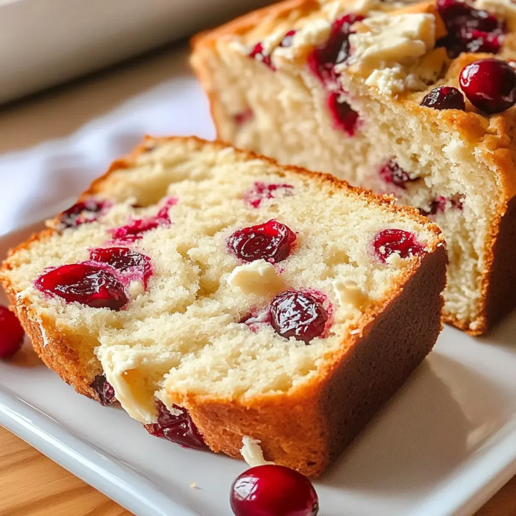 Cream Cheese Cranberry Bread
