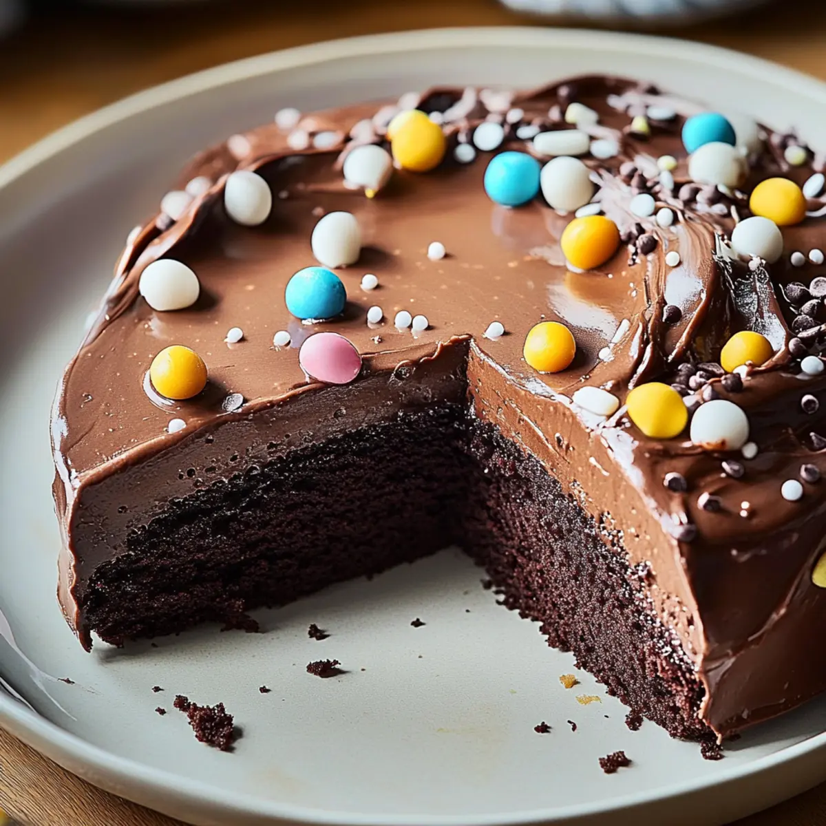 Polka Dot Chocolate Party Cake
