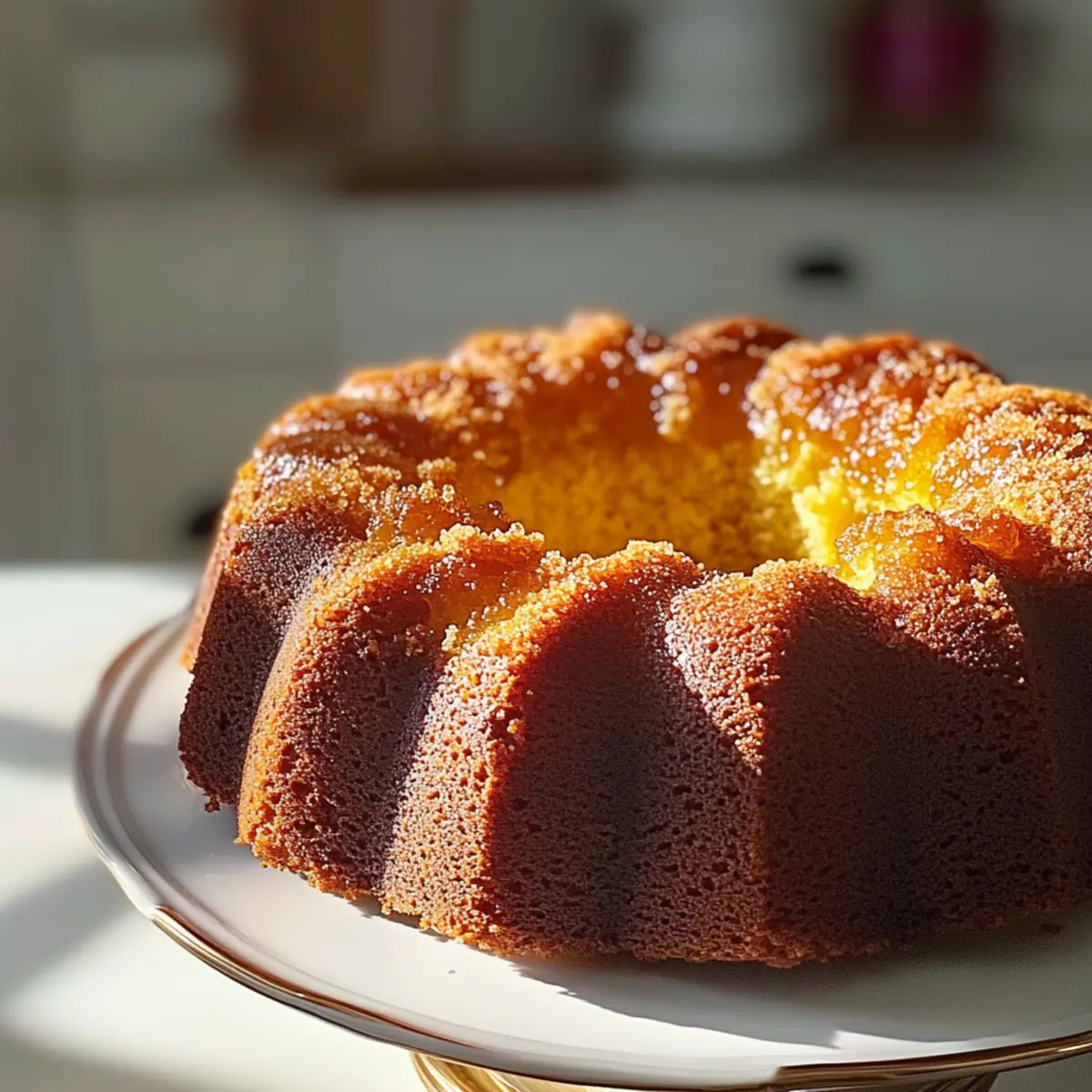 Golden Rum Cake