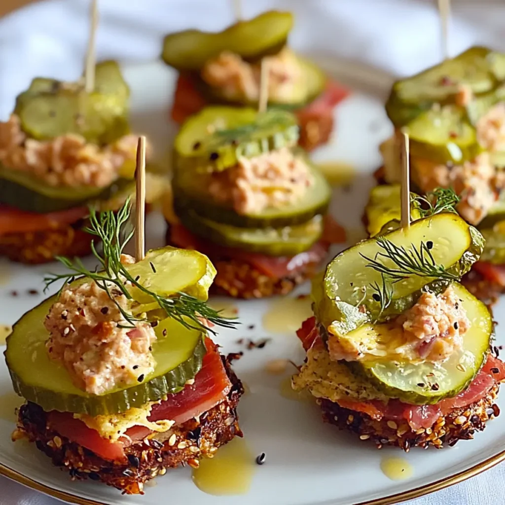 Reuben Pickle Bites