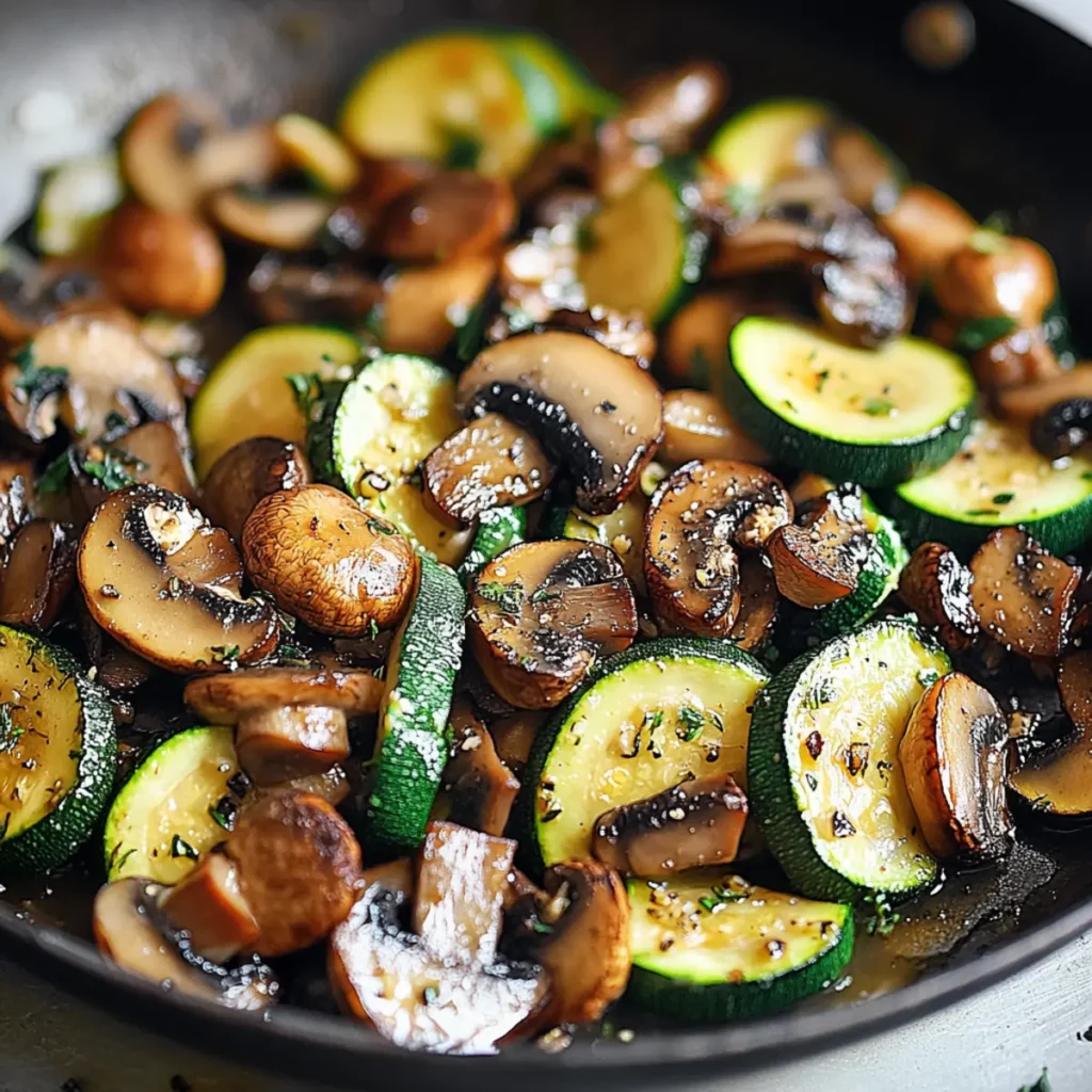 Skillet Zucchini and Mushrooms