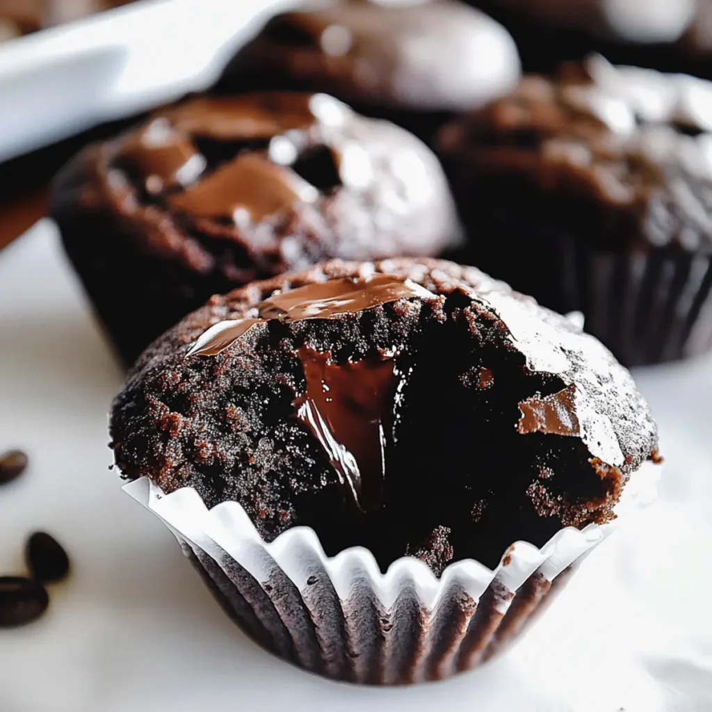 Double Chocolate Espresso Muffins - Browned Butter Blondie