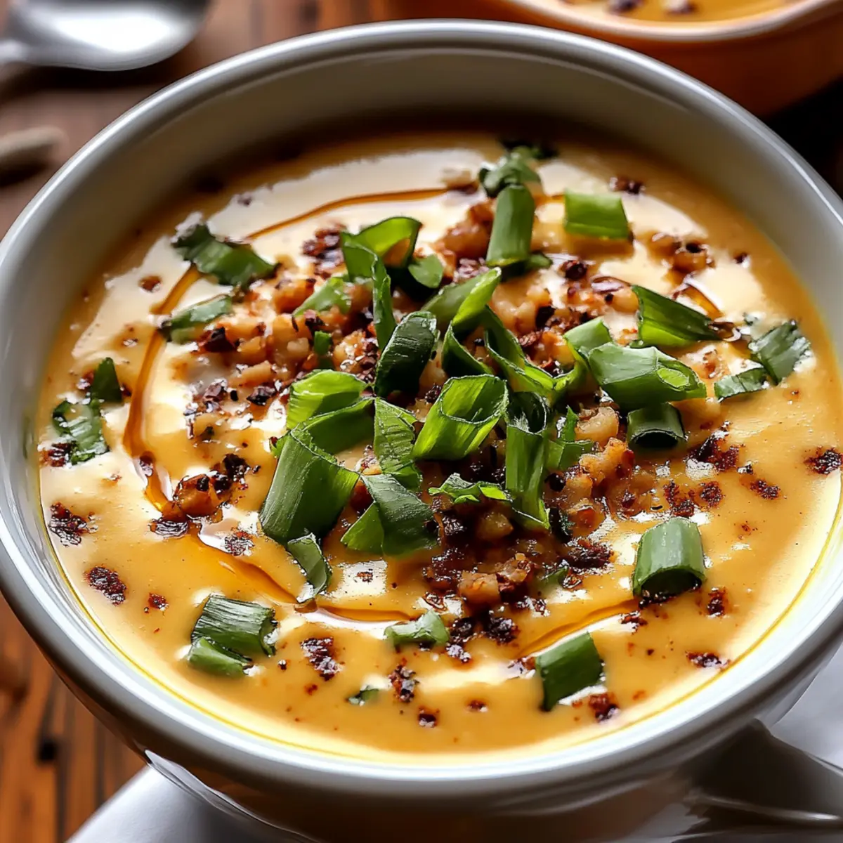 Spicy Chili Beer Cheese Soup