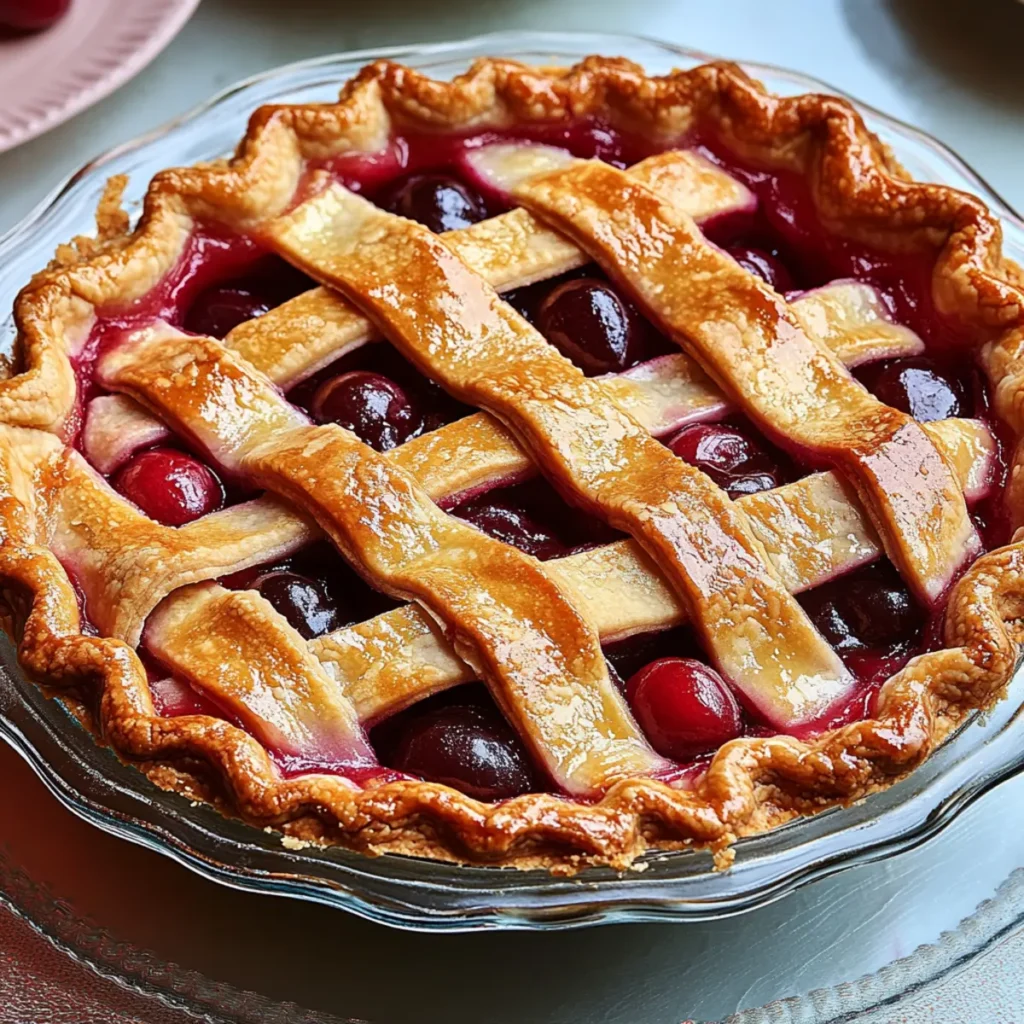 Cherry Pie With Lattice Crust