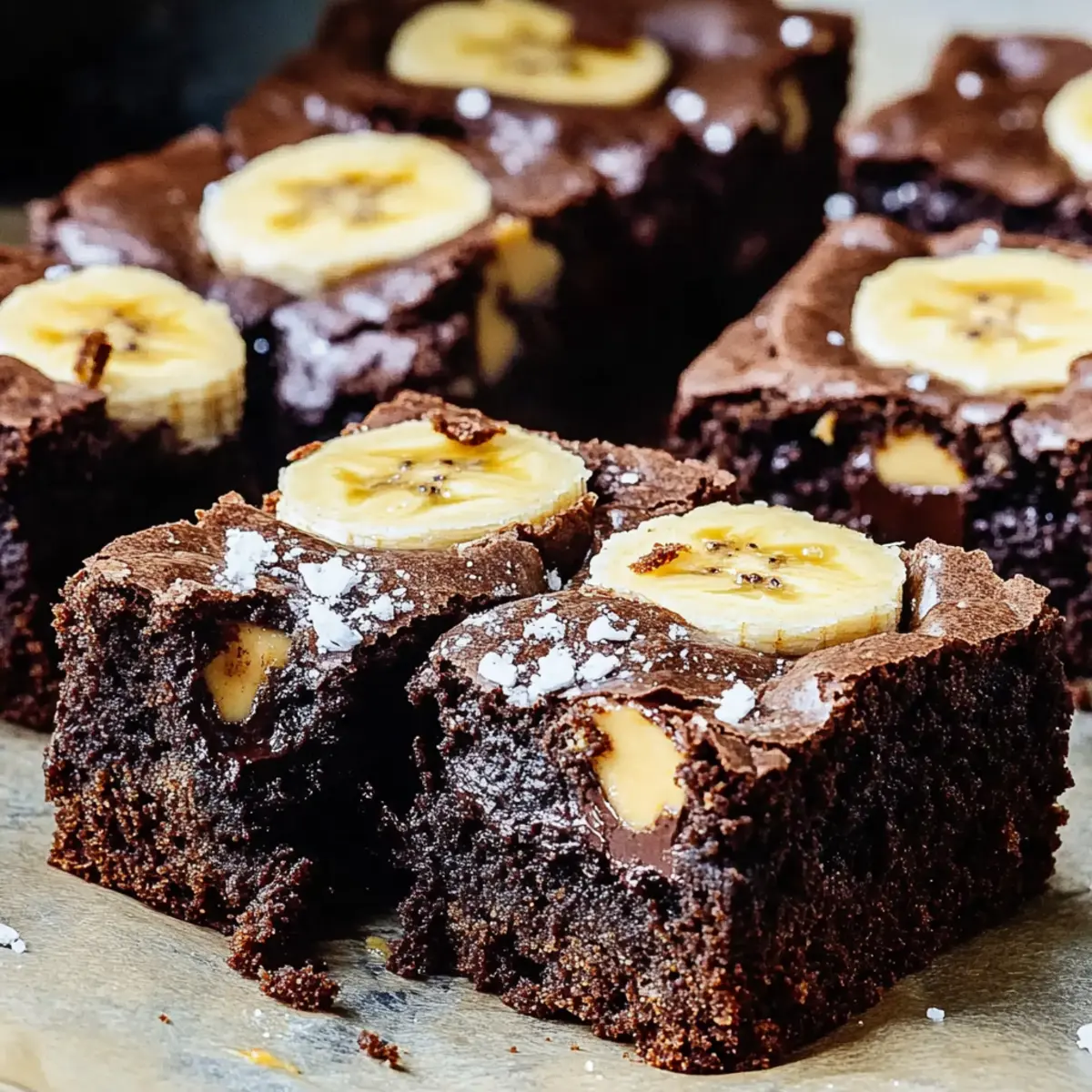 Chocolate Banana Bread Peanut Butter Brownies
