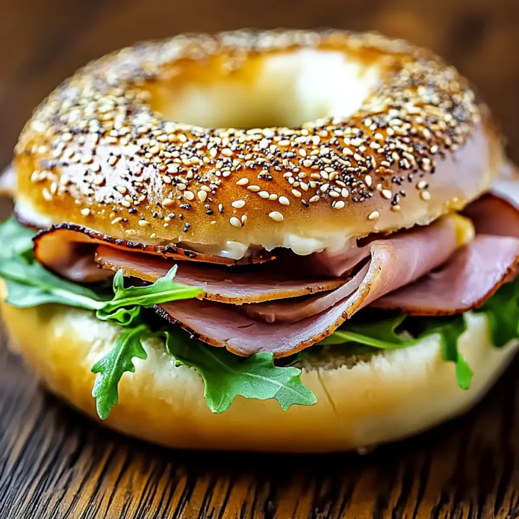 Delicious Ham & Gruyère Bagel Recipe for a Healthy Lunch