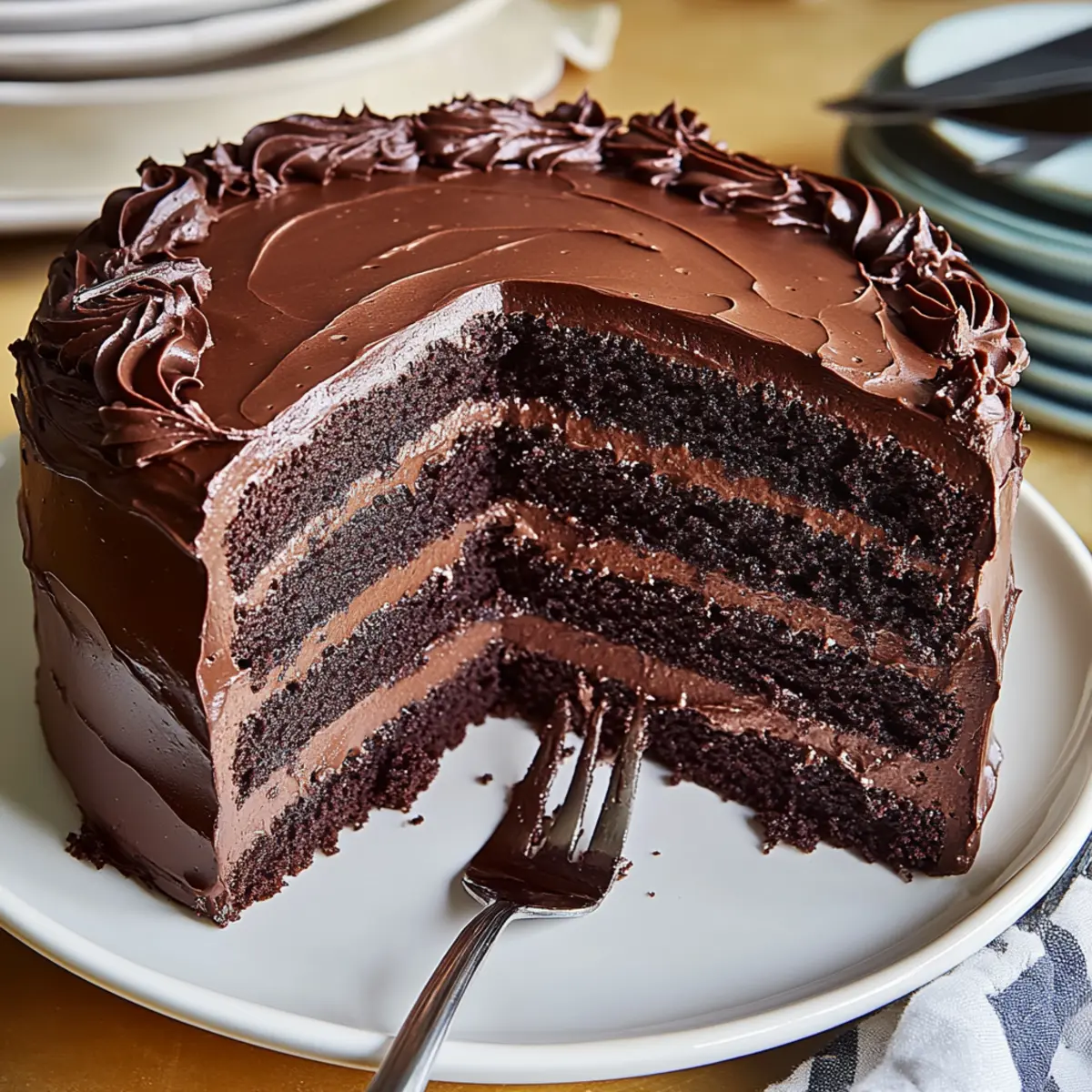 Double Chocolate Layer Cake