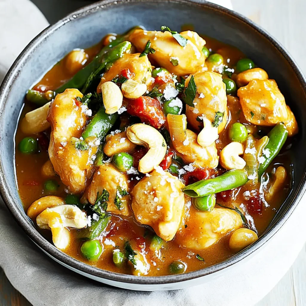 Cashew Chicken with Coconut Sauce