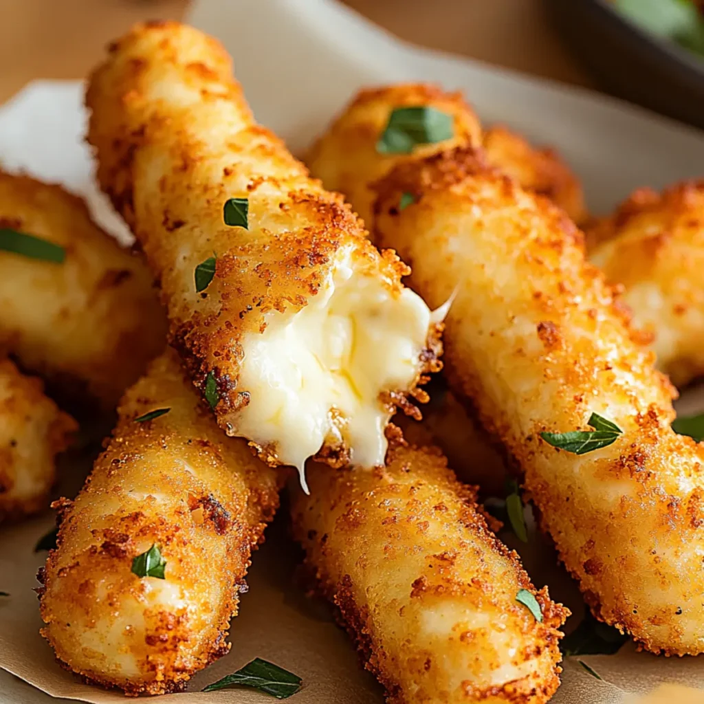 Air Fryer Mozzarella Sticks