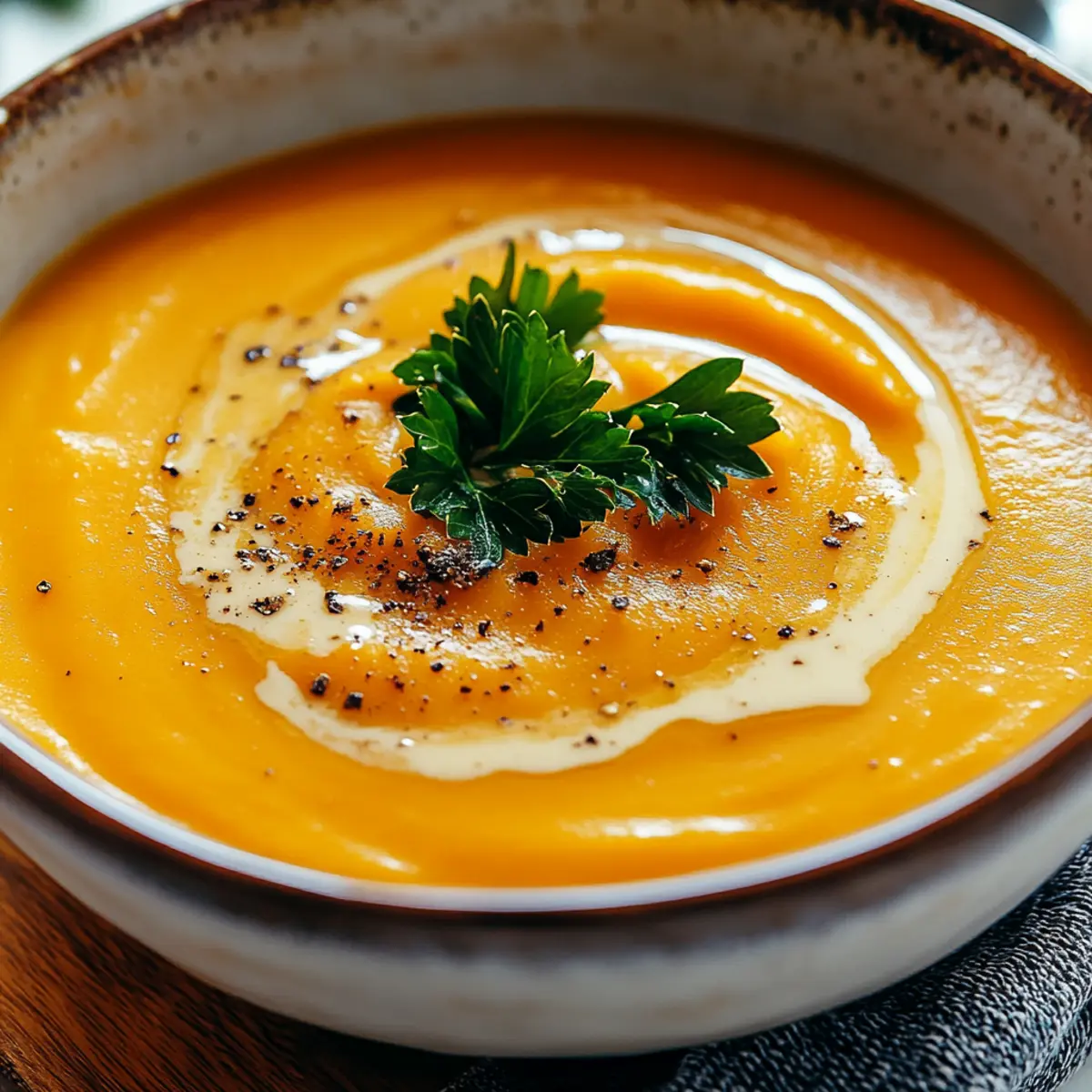 Creamy Roasted Carrot Soup