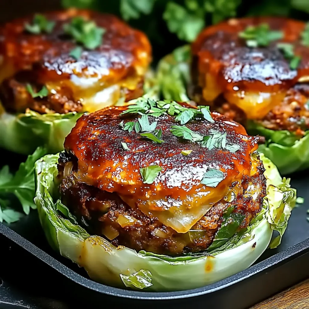 Oven-Baked Cabbage Burgers