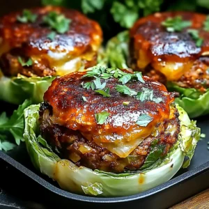 Oven-Baked Cabbage Burgers