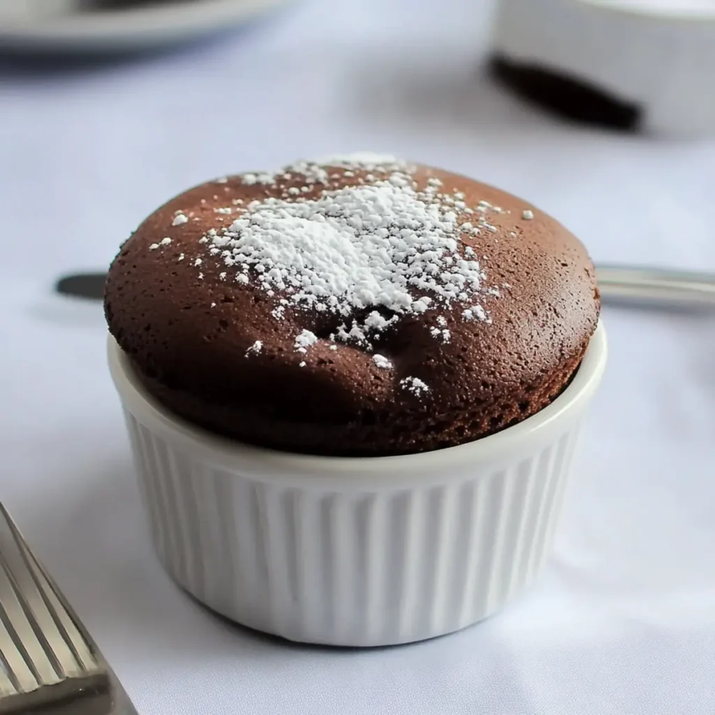 Light Low-Fat Chocolate Soufflé