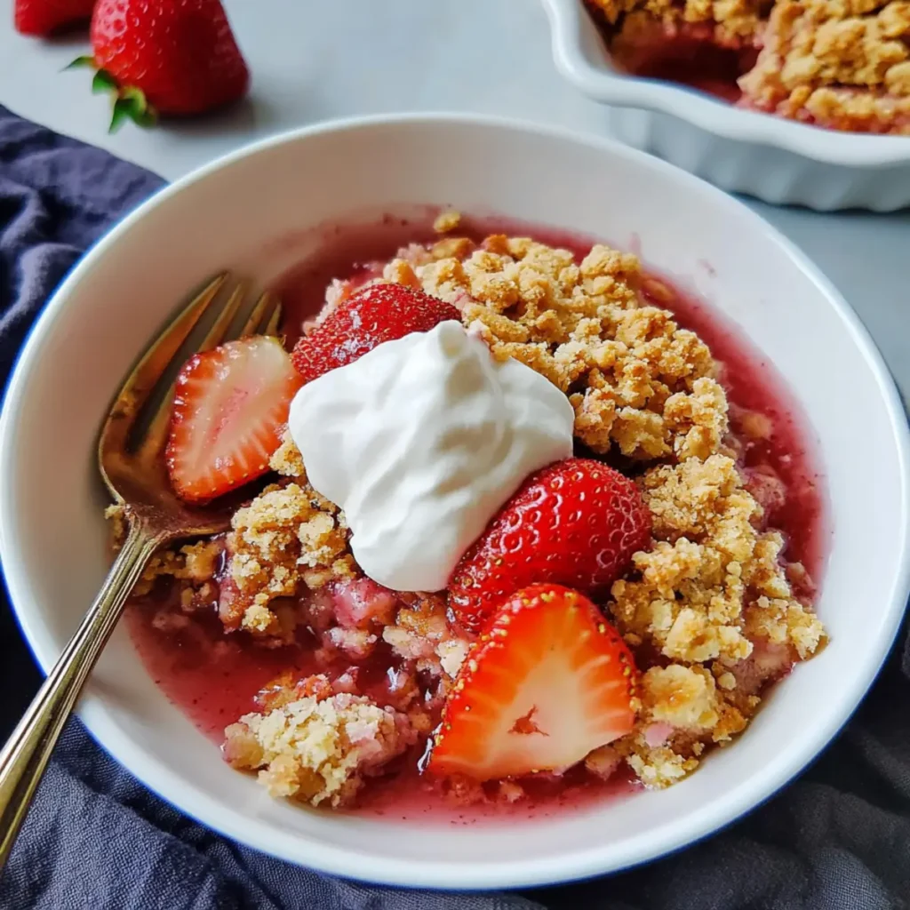 Strawberry Rhubarb Crisp