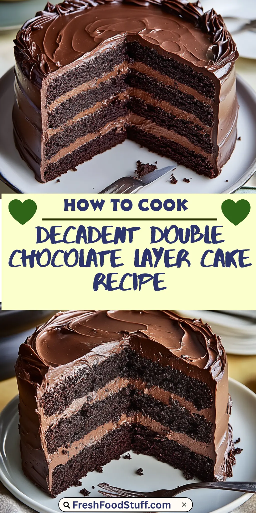 Indulge in a Decadent Double Chocolate Layer Cake Recipe