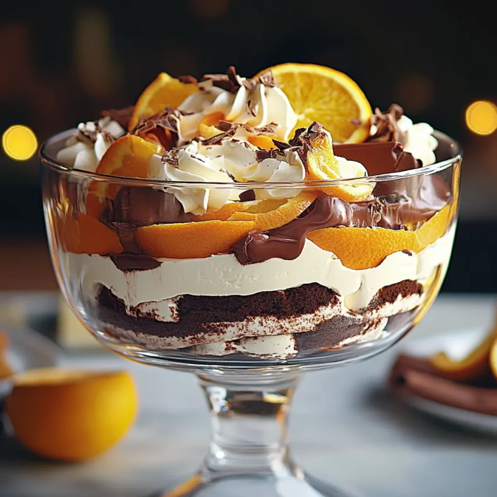 Chocolate Orange Tiramisu Trifle