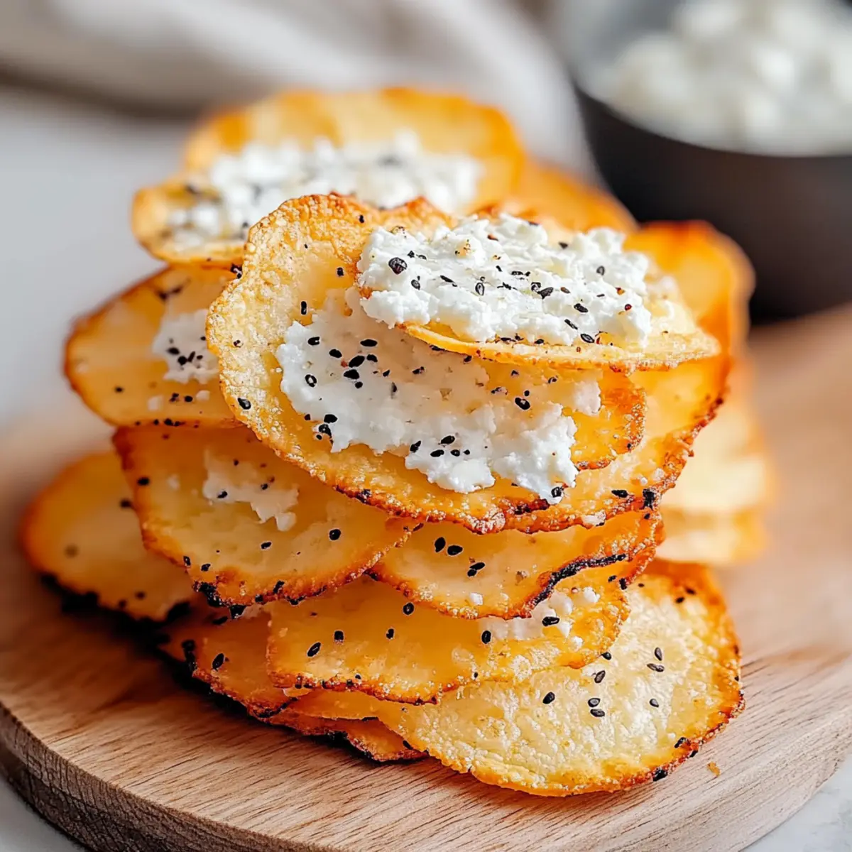 Crispy Cottage Cheese Chips