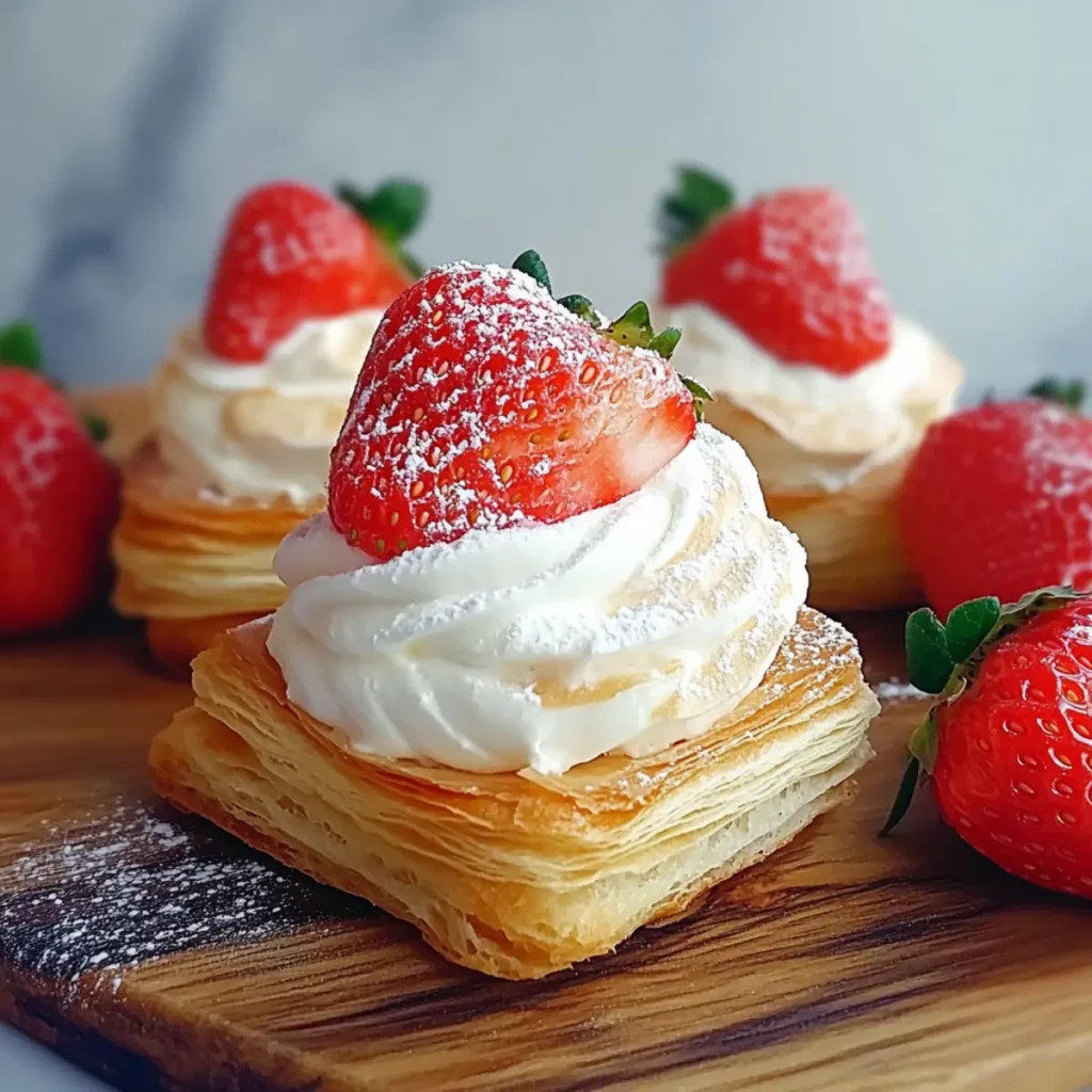 Easy Strawberry Cream Puffs