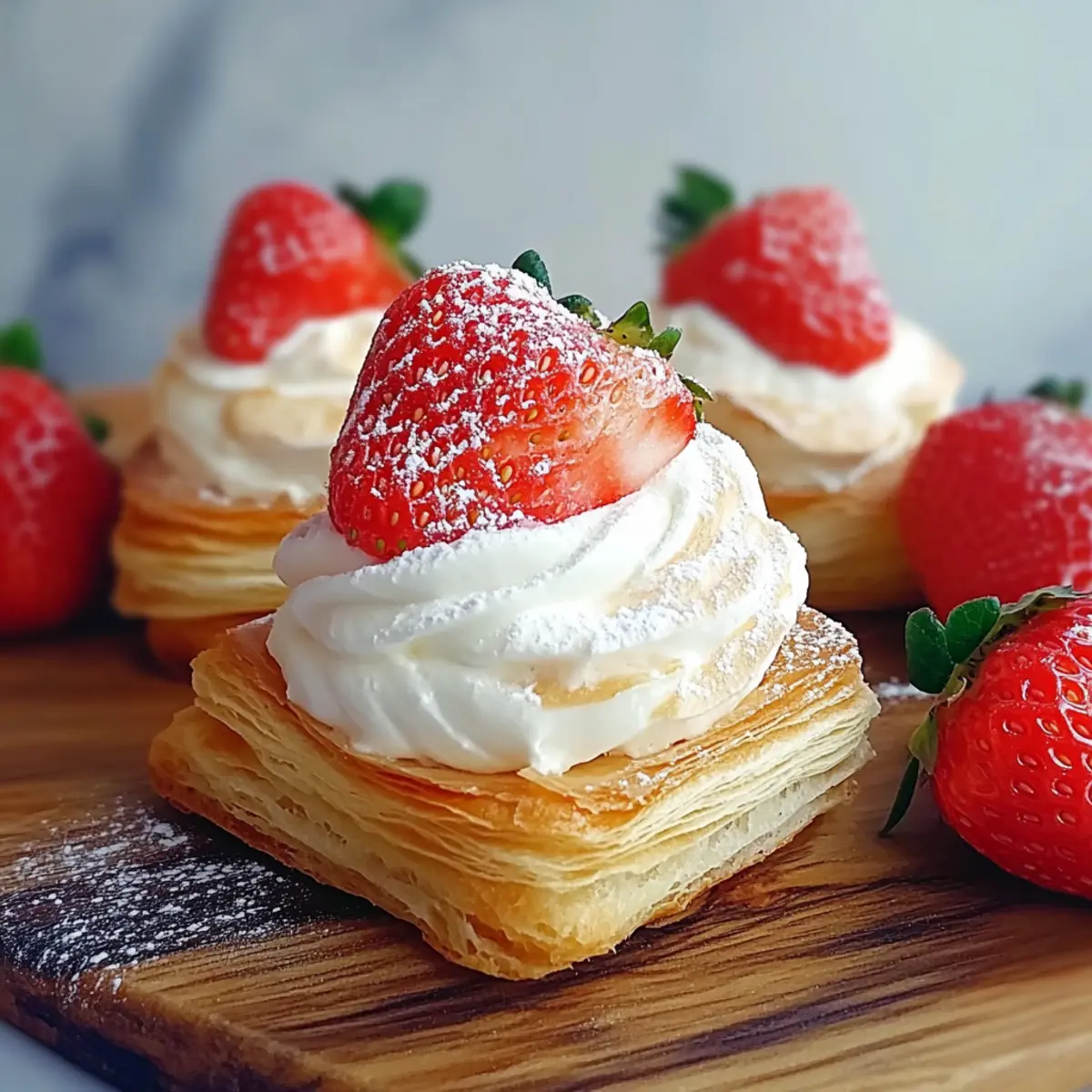 Easy Strawberry Cream Puffs