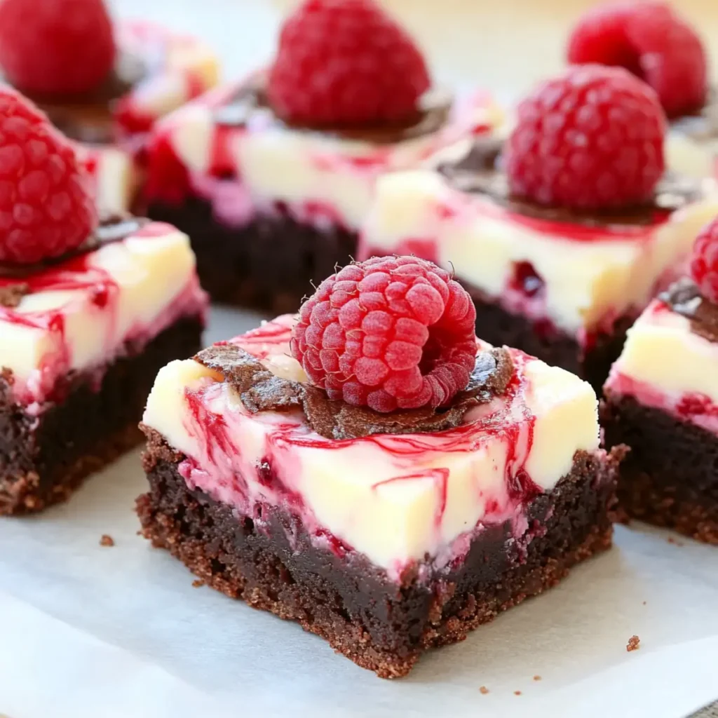 Raspberry Cheesecake Brownies