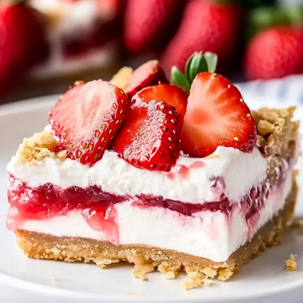 Delicious Strawberry Pie Bars with Creamy Cheesecake Layer