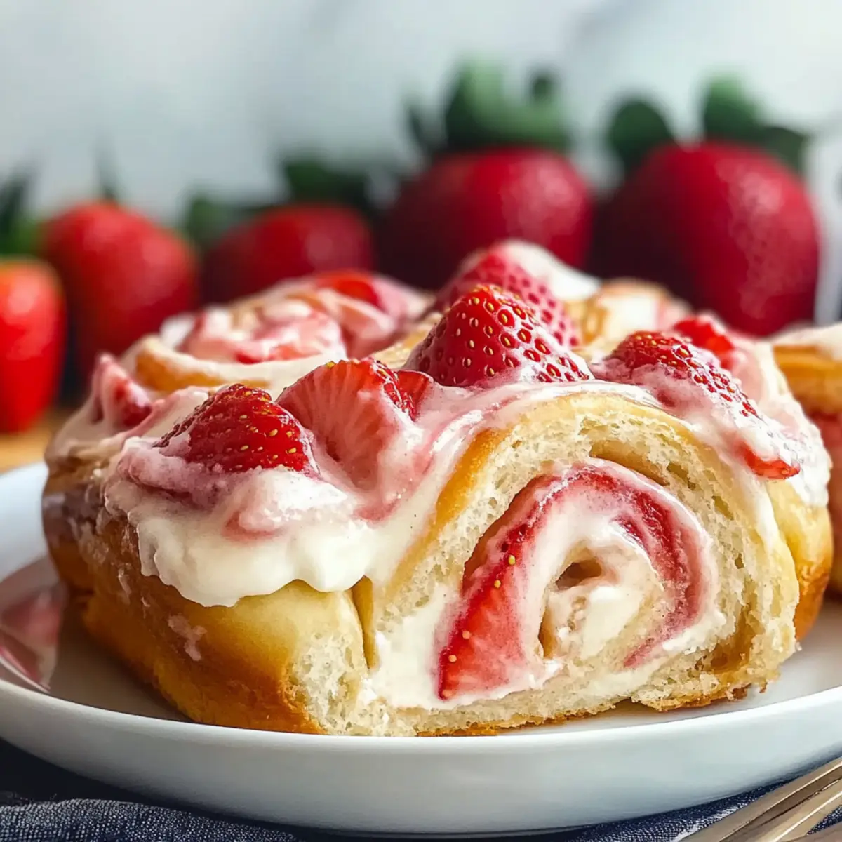 Delicious Strawberry Cheesecake Cinnamon Rolls Recipe to Indulge