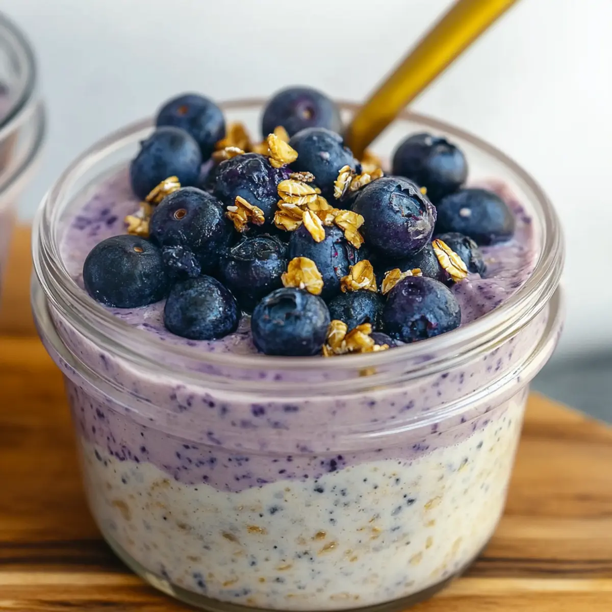 Blueberry Blended Overnight Oats