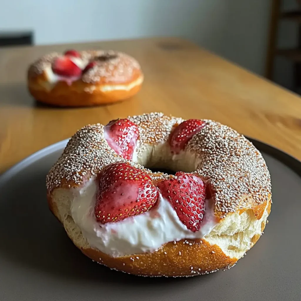 Strawberry Bagels