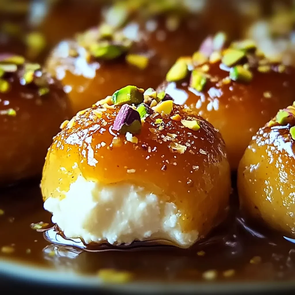 Ricotta Pistachio Honey Bites