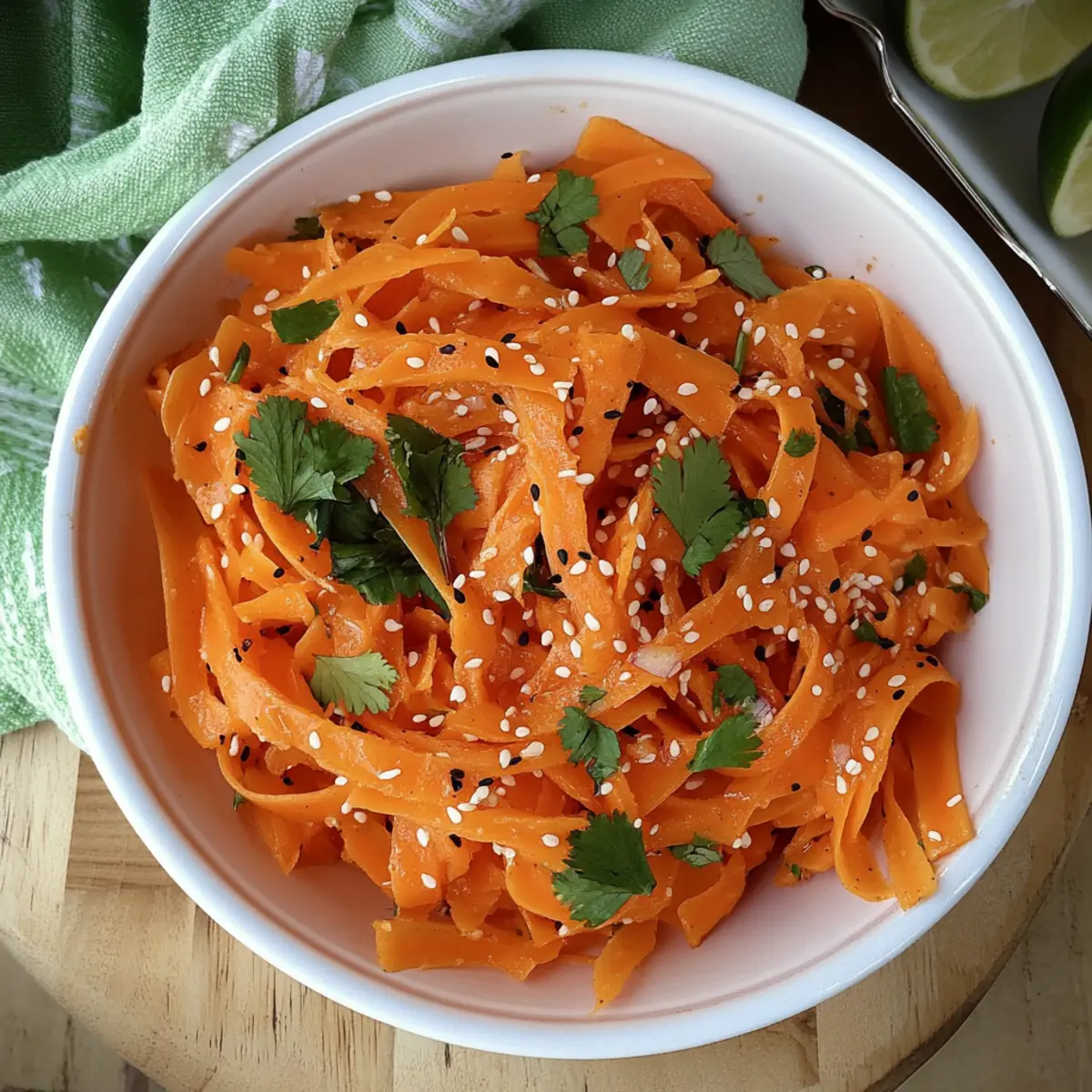 Shaved Sesame Ginger Carrot Salad
